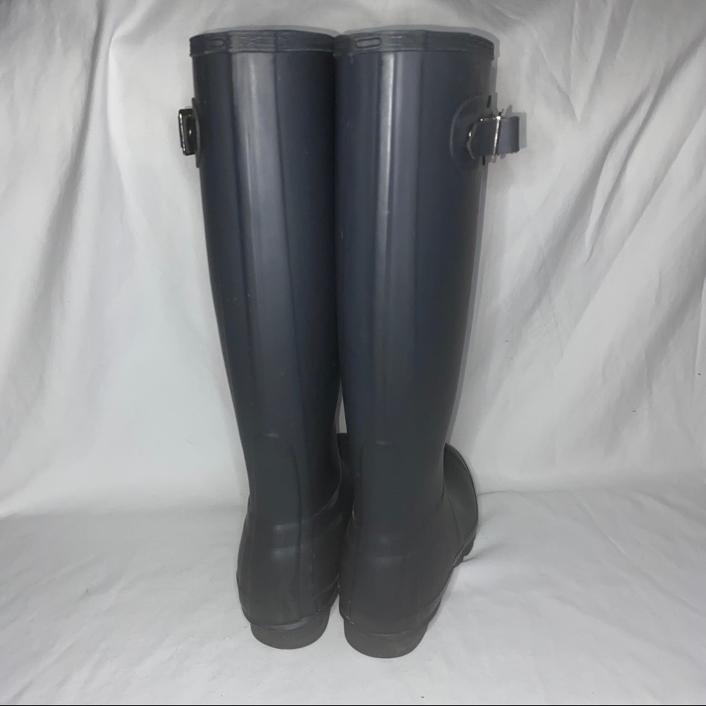 Original Hunter Gray Tall Rain Boots - Picture 3 of 9